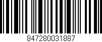 Código de barras (EAN, GTIN, SKU, ISBN): '847280031887'