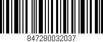Código de barras (EAN, GTIN, SKU, ISBN): '847280032037'