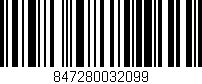 Código de barras (EAN, GTIN, SKU, ISBN): '847280032099'