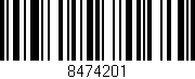 Código de barras (EAN, GTIN, SKU, ISBN): '8474201'
