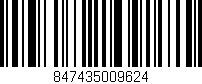 Código de barras (EAN, GTIN, SKU, ISBN): '847435009624'