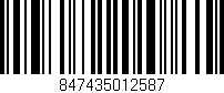 Código de barras (EAN, GTIN, SKU, ISBN): '847435012587'