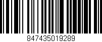 Código de barras (EAN, GTIN, SKU, ISBN): '847435019289'