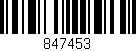 Código de barras (EAN, GTIN, SKU, ISBN): '847453'