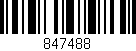Código de barras (EAN, GTIN, SKU, ISBN): '847488'