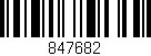Código de barras (EAN, GTIN, SKU, ISBN): '847682'
