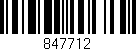 Código de barras (EAN, GTIN, SKU, ISBN): '847712'
