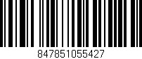 Código de barras (EAN, GTIN, SKU, ISBN): '847851055427'