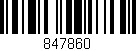 Código de barras (EAN, GTIN, SKU, ISBN): '847860'