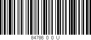 Código de barras (EAN, GTIN, SKU, ISBN): '84786_0_0_U'