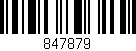Código de barras (EAN, GTIN, SKU, ISBN): '847879'
