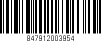 Código de barras (EAN, GTIN, SKU, ISBN): '847912003954'