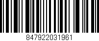 Código de barras (EAN, GTIN, SKU, ISBN): '847922031961'