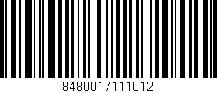 Código de barras (EAN, GTIN, SKU, ISBN): '8480017111012'