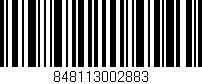 Código de barras (EAN, GTIN, SKU, ISBN): '848113002883'