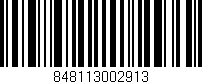 Código de barras (EAN, GTIN, SKU, ISBN): '848113002913'