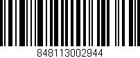 Código de barras (EAN, GTIN, SKU, ISBN): '848113002944'