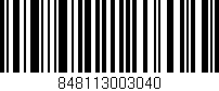 Código de barras (EAN, GTIN, SKU, ISBN): '848113003040'