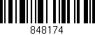 Código de barras (EAN, GTIN, SKU, ISBN): '848174'