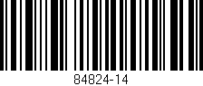Código de barras (EAN, GTIN, SKU, ISBN): '84824-14'
