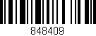 Código de barras (EAN, GTIN, SKU, ISBN): '848409'