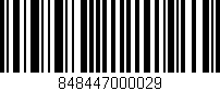 Código de barras (EAN, GTIN, SKU, ISBN): '848447000029'