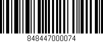 Código de barras (EAN, GTIN, SKU, ISBN): '848447000074'