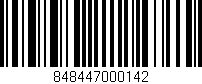 Código de barras (EAN, GTIN, SKU, ISBN): '848447000142'
