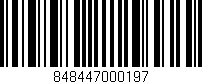 Código de barras (EAN, GTIN, SKU, ISBN): '848447000197'
