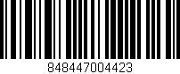 Código de barras (EAN, GTIN, SKU, ISBN): '848447004423'
