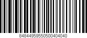 Código de barras (EAN, GTIN, SKU, ISBN): '84844959550500404040'