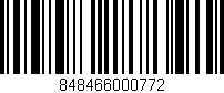 Código de barras (EAN, GTIN, SKU, ISBN): '848466000772'