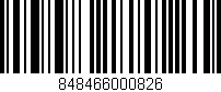 Código de barras (EAN, GTIN, SKU, ISBN): '848466000826'