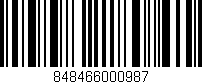 Código de barras (EAN, GTIN, SKU, ISBN): '848466000987'