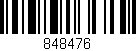 Código de barras (EAN, GTIN, SKU, ISBN): '848476'