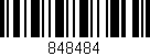 Código de barras (EAN, GTIN, SKU, ISBN): '848484'
