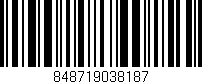Código de barras (EAN, GTIN, SKU, ISBN): '848719038187'