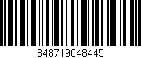 Código de barras (EAN, GTIN, SKU, ISBN): '848719048445'
