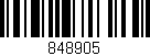 Código de barras (EAN, GTIN, SKU, ISBN): '848905'