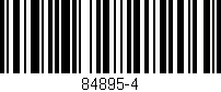 Código de barras (EAN, GTIN, SKU, ISBN): '84895-4'