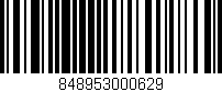 Código de barras (EAN, GTIN, SKU, ISBN): '848953000629'