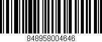 Código de barras (EAN, GTIN, SKU, ISBN): '848958004646'