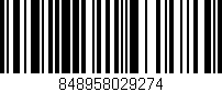 Código de barras (EAN, GTIN, SKU, ISBN): '848958029274'