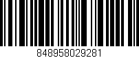 Código de barras (EAN, GTIN, SKU, ISBN): '848958029281'