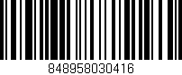 Código de barras (EAN, GTIN, SKU, ISBN): '848958030416'