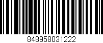 Código de barras (EAN, GTIN, SKU, ISBN): '848958031222'