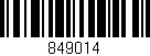 Código de barras (EAN, GTIN, SKU, ISBN): '849014'