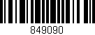 Código de barras (EAN, GTIN, SKU, ISBN): '849090'