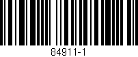 Código de barras (EAN, GTIN, SKU, ISBN): '84911-1'