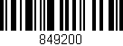 Código de barras (EAN, GTIN, SKU, ISBN): '849200'